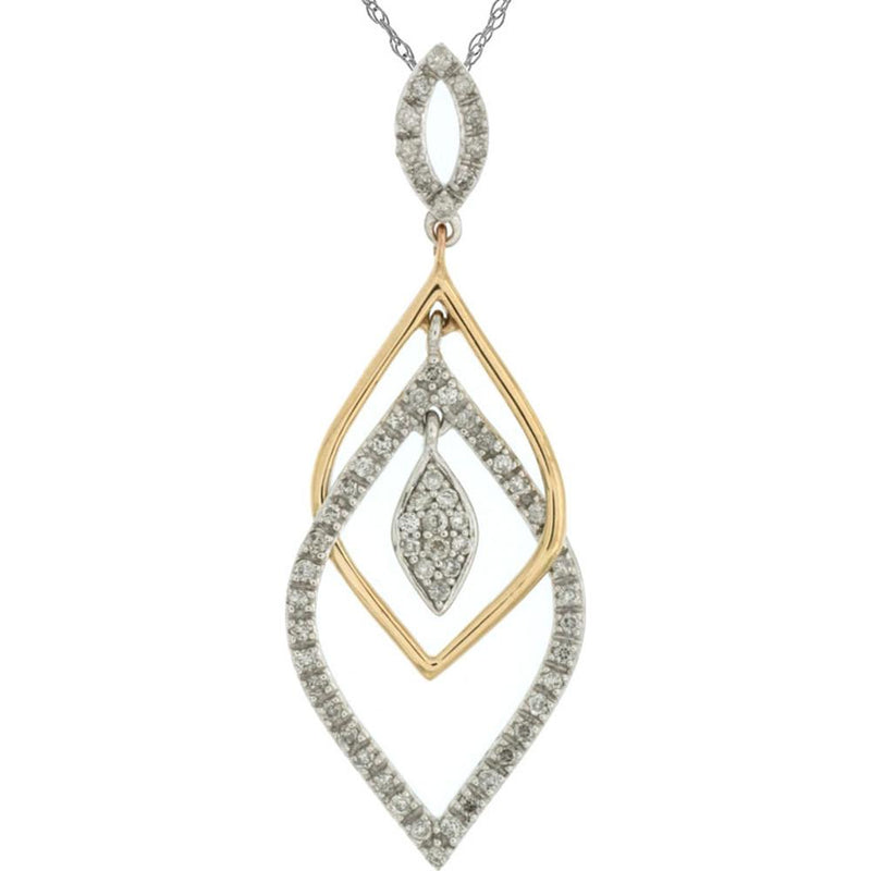 Royal 14K White Gold 0.25 Carat Diamond Pendant