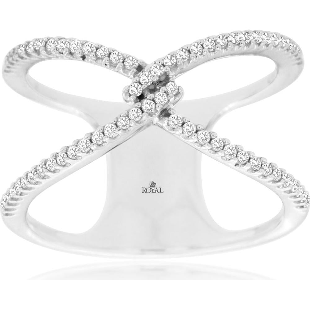 Royal 14K White Gold 0.25 Carat Diamond Ring