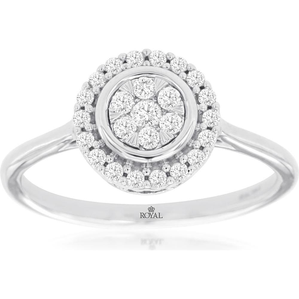 Royal 14K White Gold 0.25 Carat Diamond Ring
