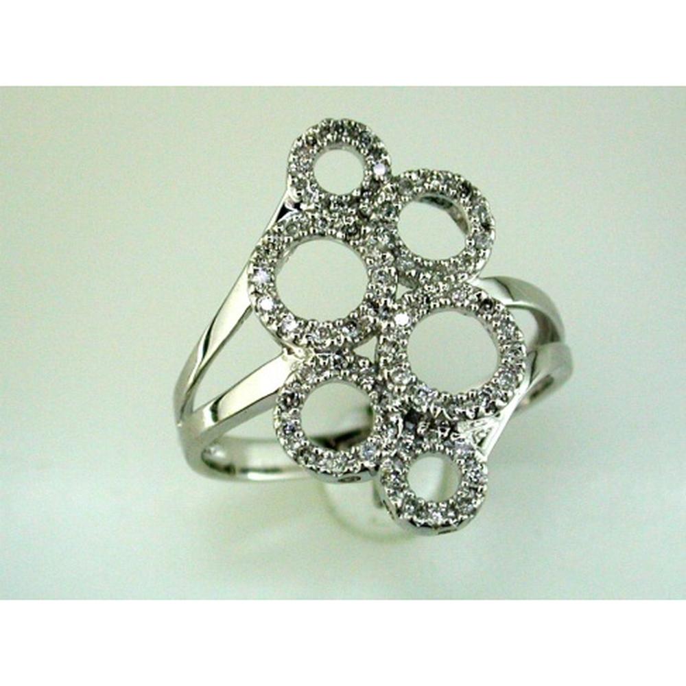 Royal 14K White Gold 0.25 Carat Round Cut Diamond Ring