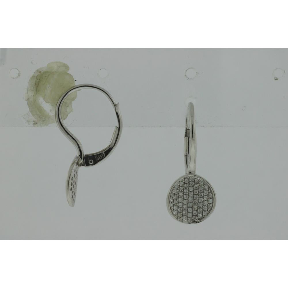 Royal 14K White Gold 0.25 Carat Round Diamond Earrings