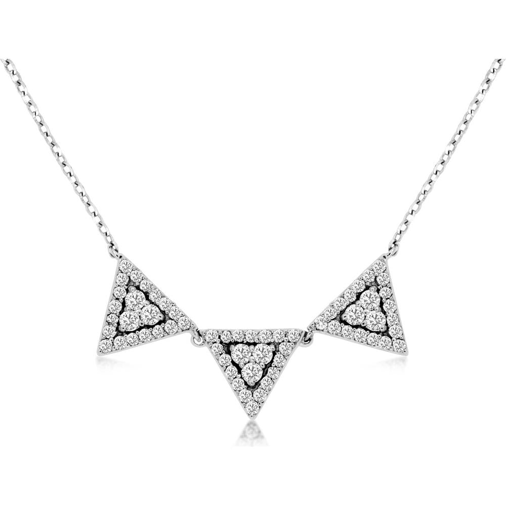 Royal 14K White Gold 0.30 Carat Diamond Celestial Necklace