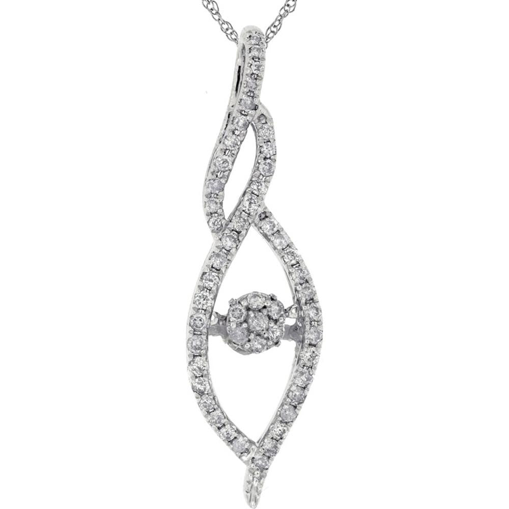 Royal 14K White Gold 0.30 Carat Diamond Pendant