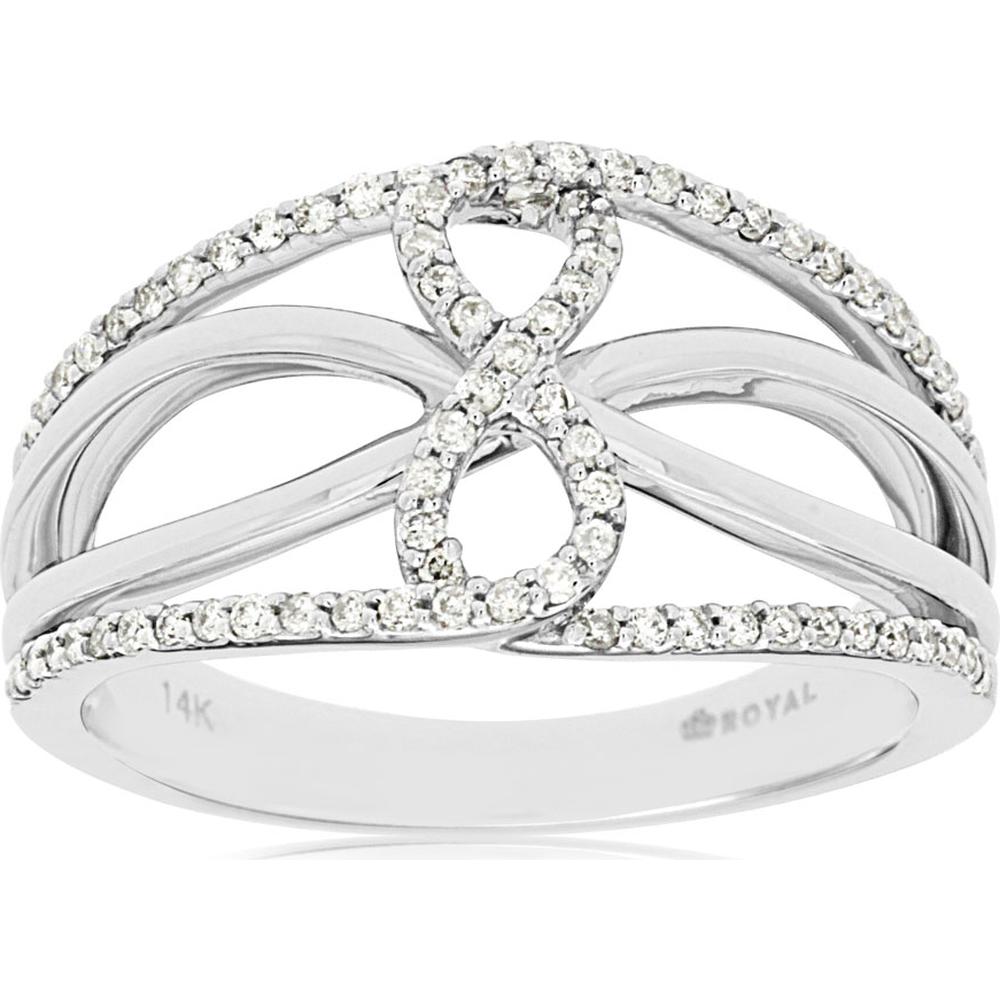 Royal 14K White Gold 0.33 Carat Diamond Ring