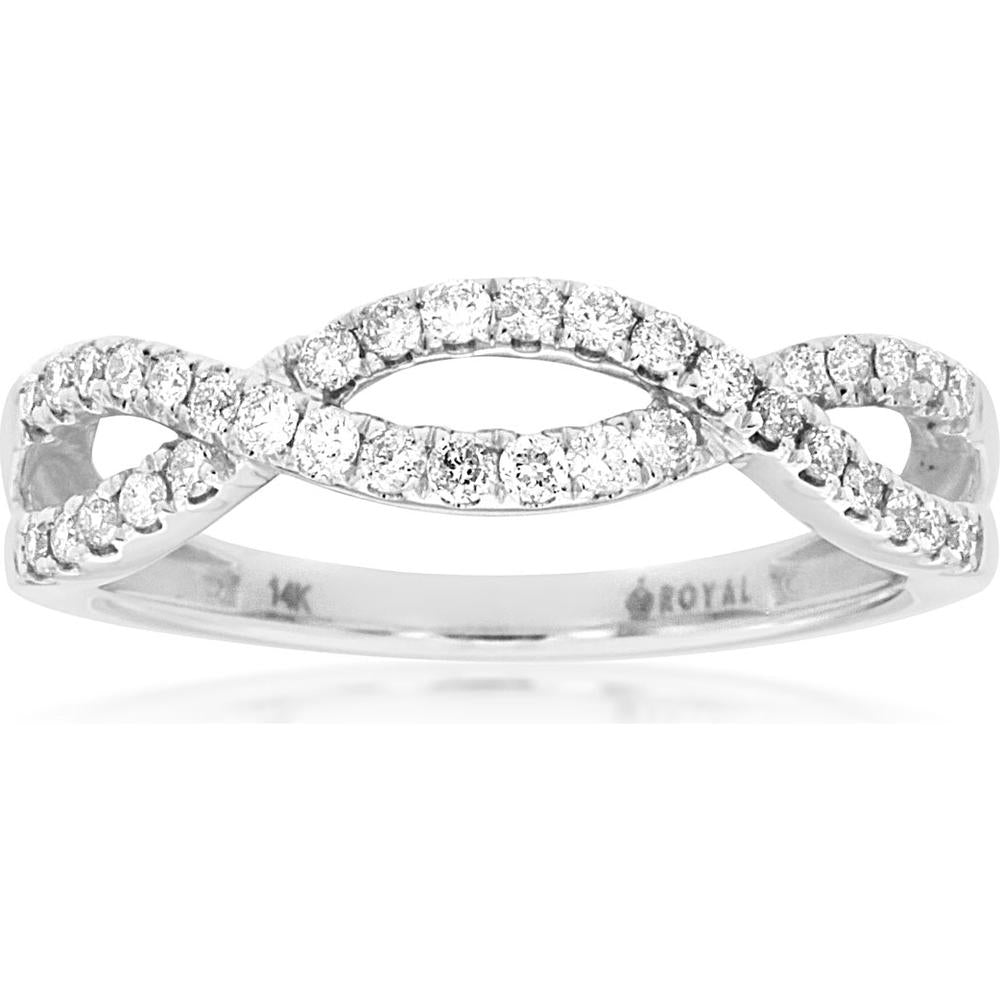 Royal 14K White Gold 0.33 Carat Diamond Ring