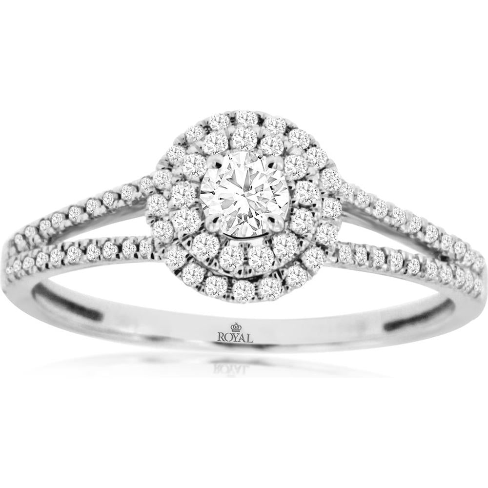 Royal 14K White Gold 0.42 Carat Diamond Engagement Ring