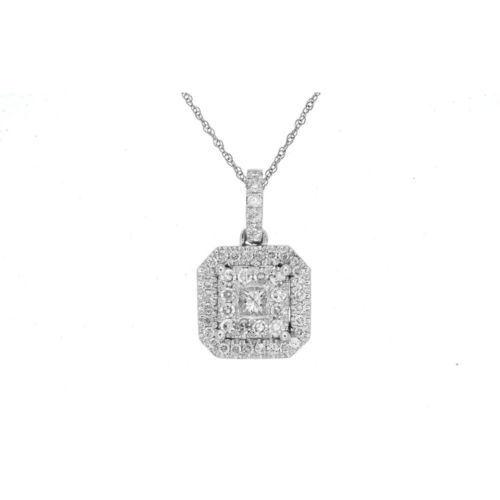 Royal 14K White Gold 0.45 Carat Diamond Pendant