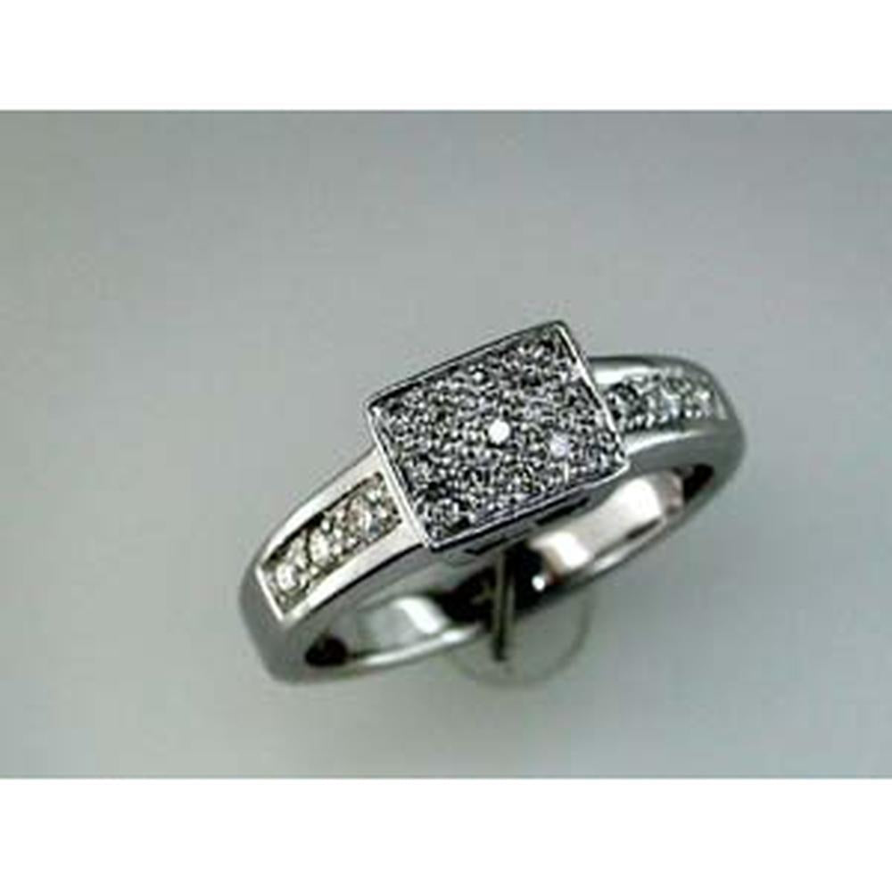 Royal 14K White Gold 0.48 Carat Round Diamond Ring