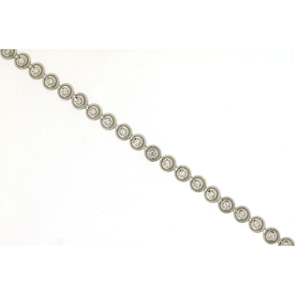 Royal 14K White Gold 0.50 Carat Diamond Bracelet