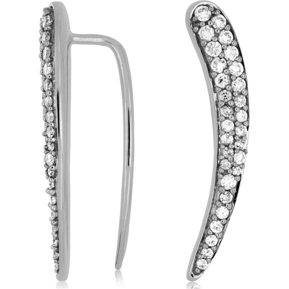 Royal 14K White Gold 0.50 Carat Diamond Earrings
