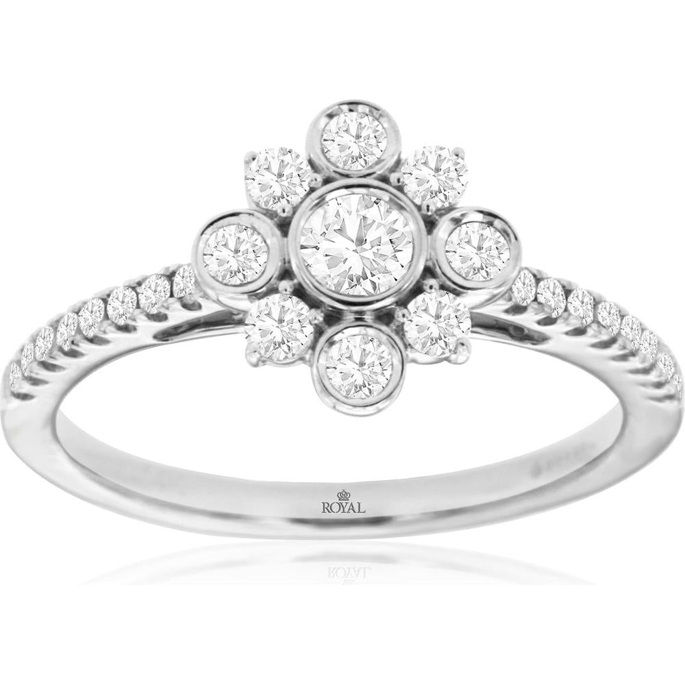 Royal 14K White Gold 0.50 Carat Diamond Engagement Ring