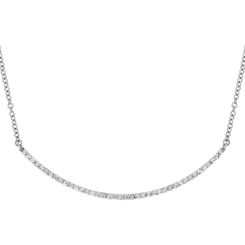 Royal 14K White Gold 0.50 Carat Diamond Necklace