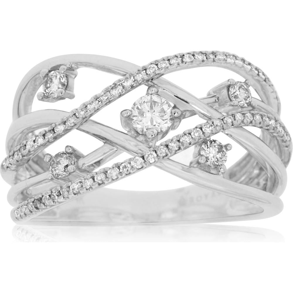 Royal 14K White Gold 0.50 Carat Diamond Ring