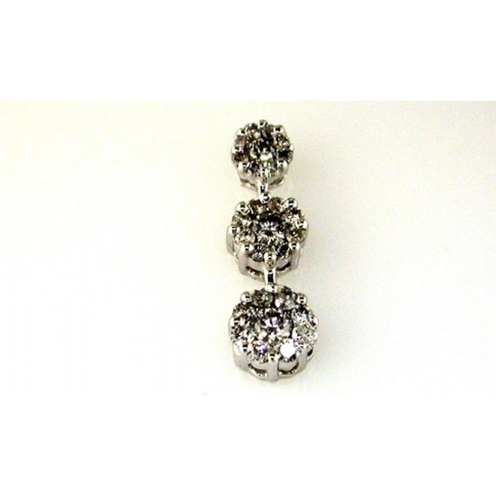 Royal 14K White Gold 0.50 Carat Round Diamond Pendant