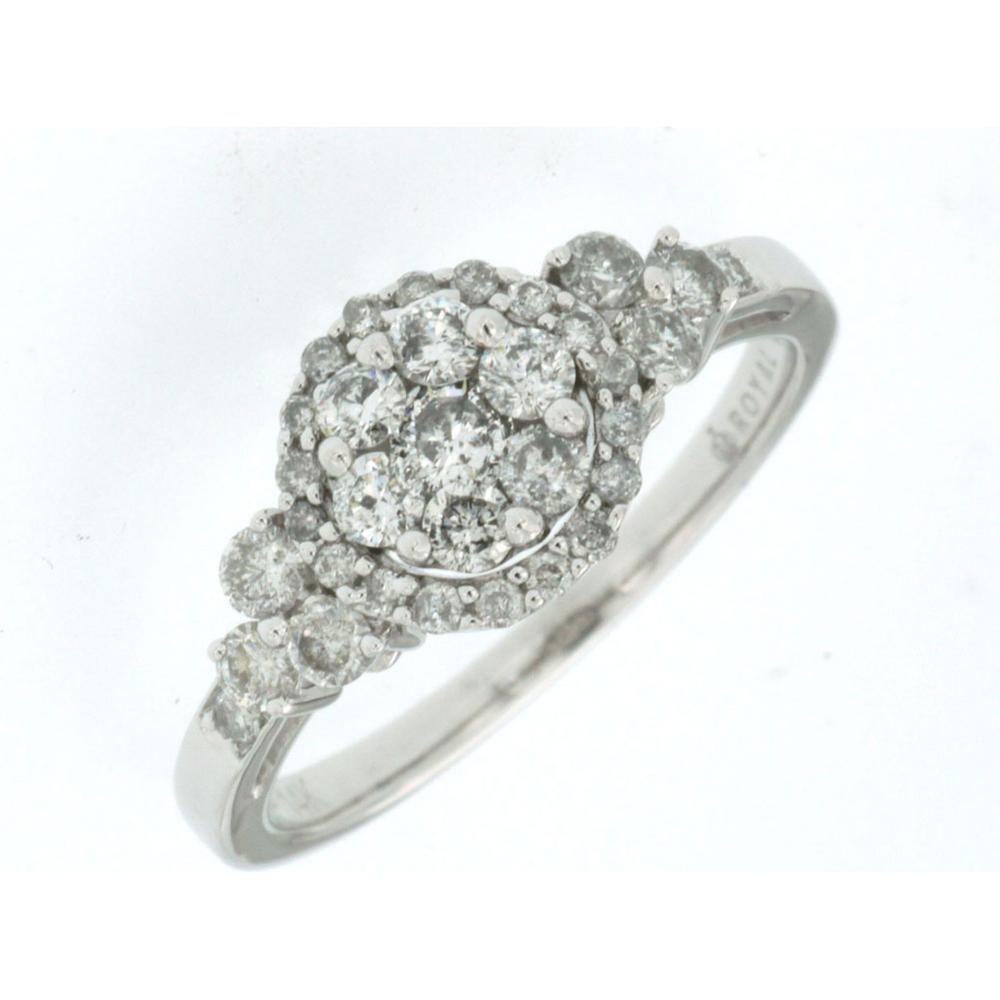 Royal 14K White Gold 0.75 Carat Diamond Engagement Ring