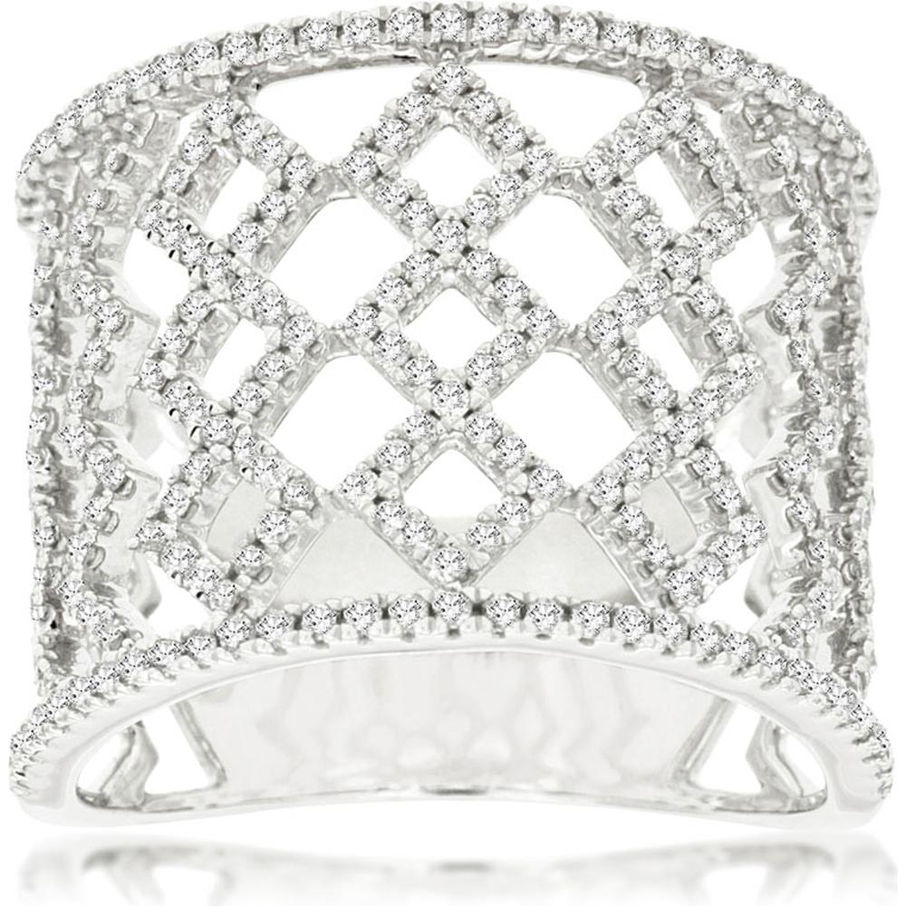 Royal 14K White Gold 0.75 Carat Diamond Ladies Ring