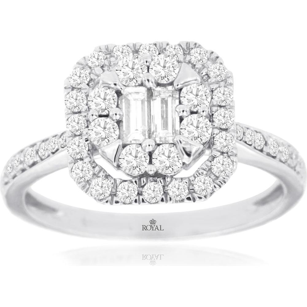 Royal 14K White Gold 0.75 Carat Diamond Ring