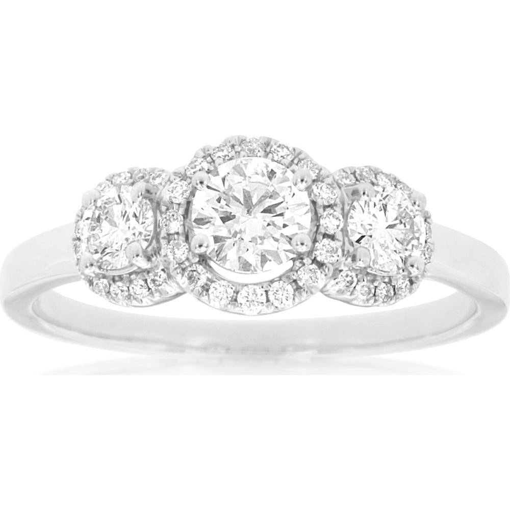 Royal 14K White Gold 0.77 Carat Diamond Ring