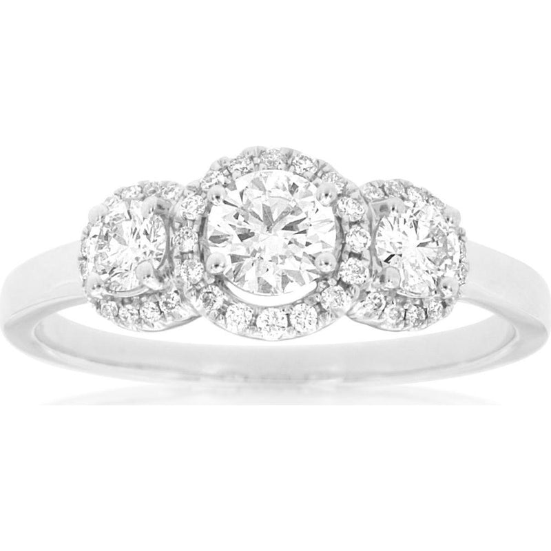 Royal 14K White Gold 0.77 Carat Diamond Ring