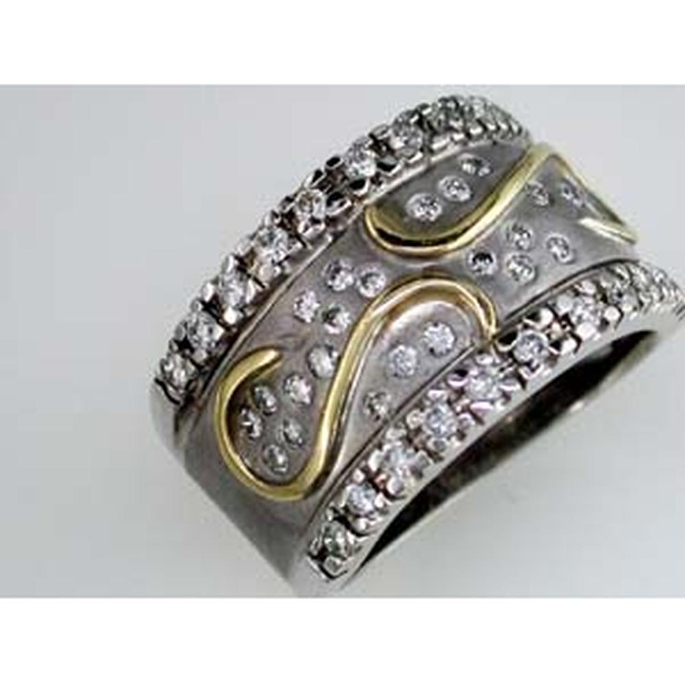 Royal 14K White Gold 0.77 Carat Round Diamond Ring