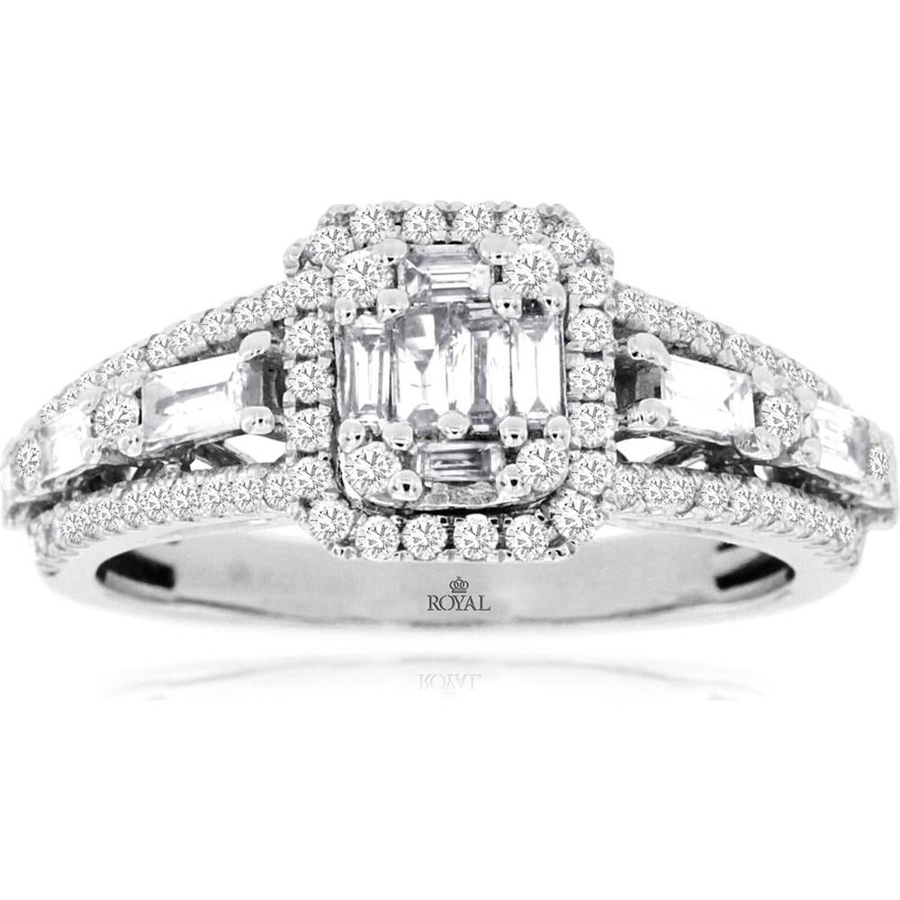 Royal 14K White Gold 0.80 Carat Diamond Ring