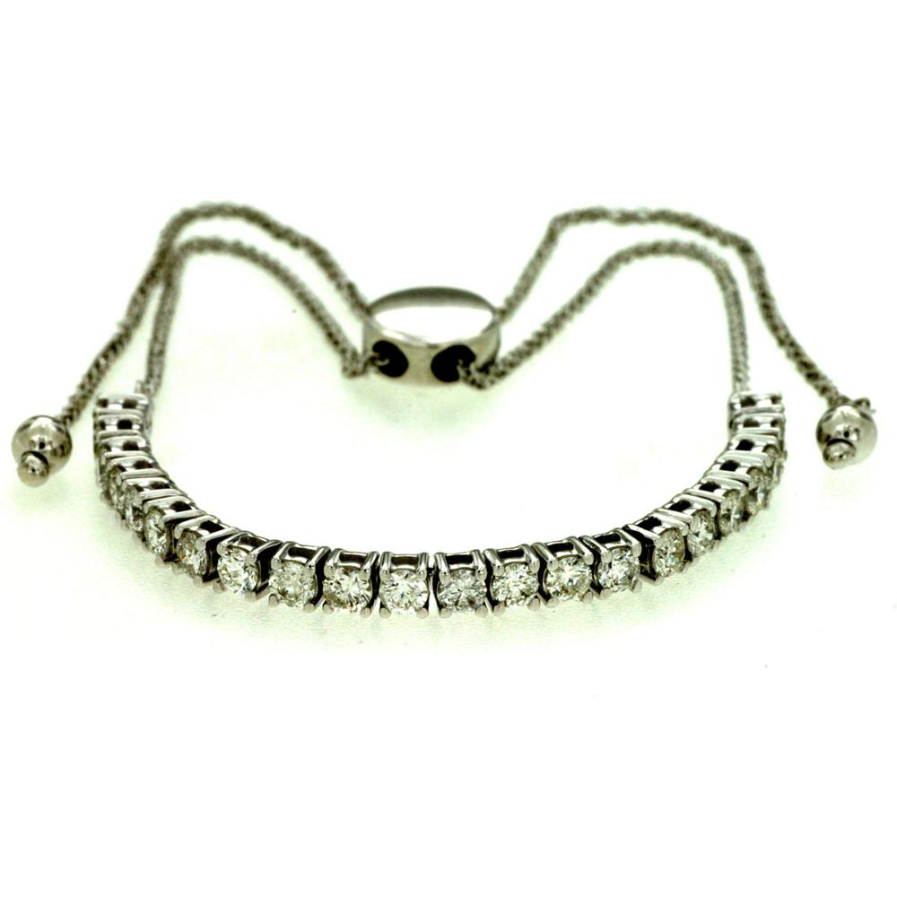 Royal 14K White Gold 1.00 Carat Diamond Bracelet