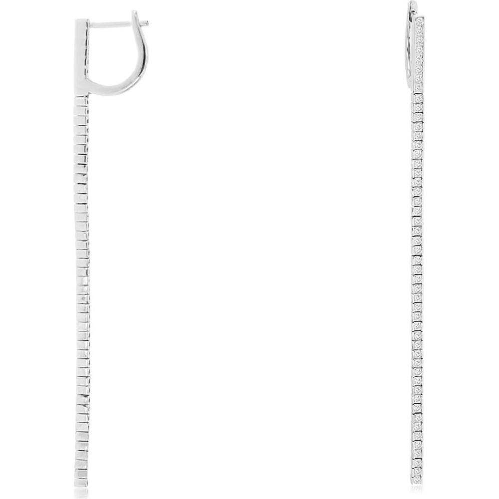 Royal 14K White Gold 1.00 Carat Diamond Earrings