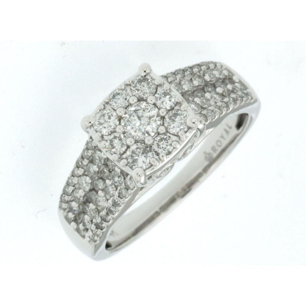 Royal 14K White Gold 1.00 Carat Diamond Engagement Ring