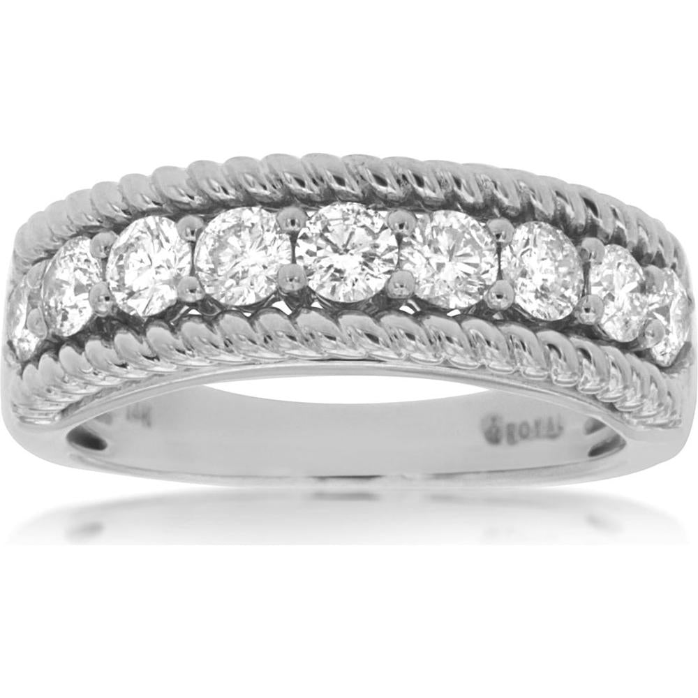 Royal 14K White Gold 1.00 Carat Diamond Ladies Ring