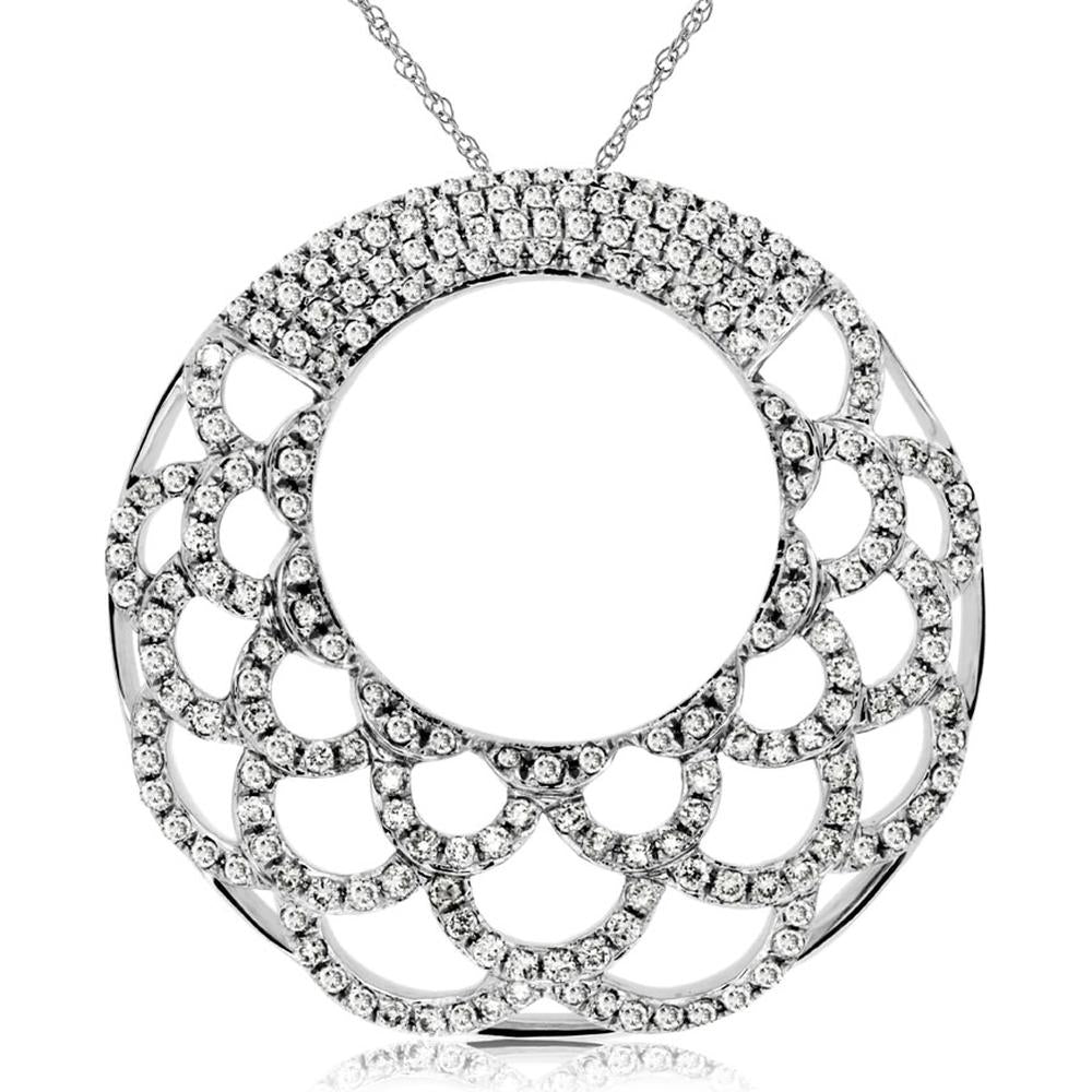 Royal 14K White Gold 1.00 Carat Diamond Pendant