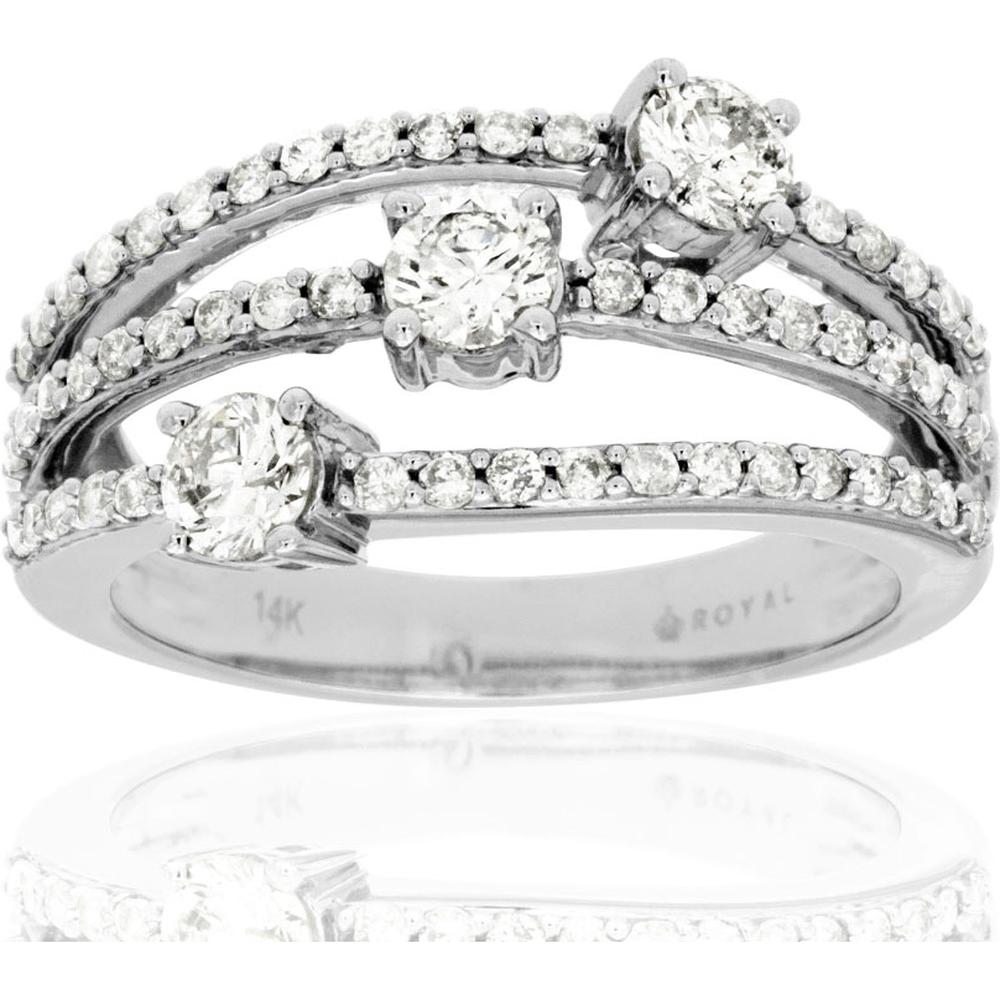 Royal 14K White Gold 1.00 Carat Diamond Ring