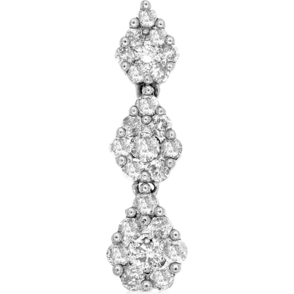 Royal 14K White Gold 1.00 Carat Round Diamond Pendant