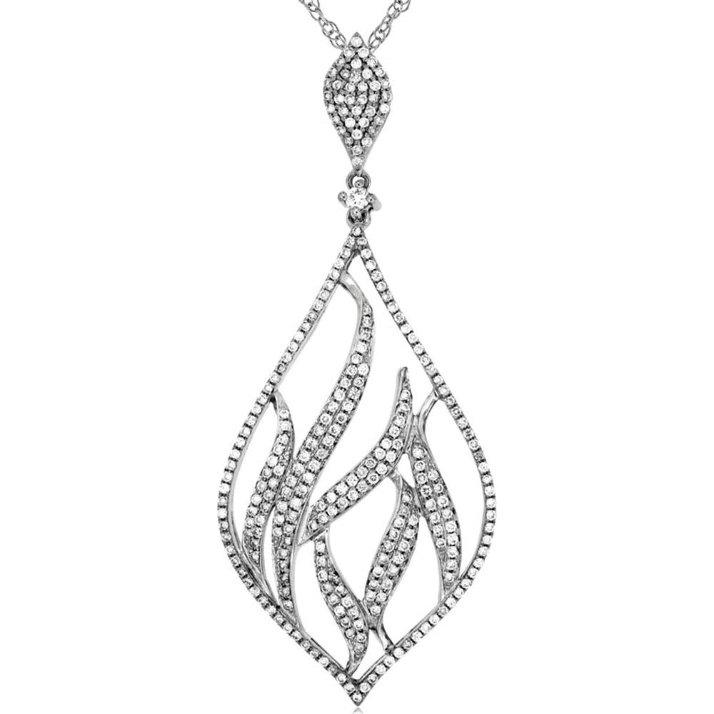 Royal 14K White Gold 1.03 Carat Diamond Pendant