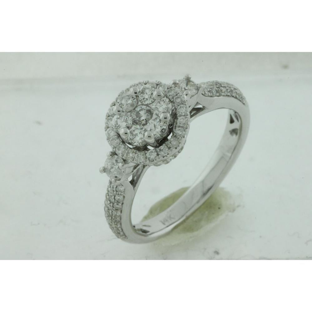 Royal 14K White Gold 1.05 Carat Diamond Engagement Ring