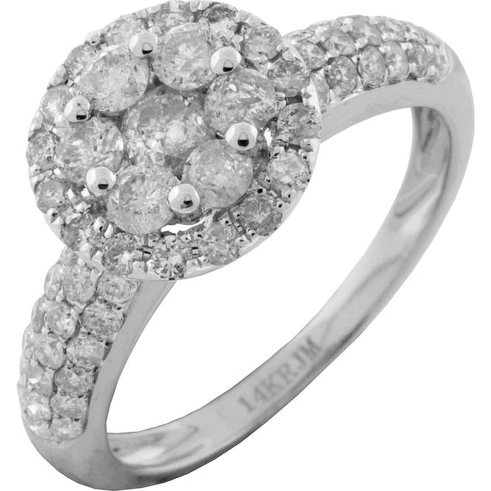 Royal 14K White Gold 1.30 Carat Diamond Engagement Ring