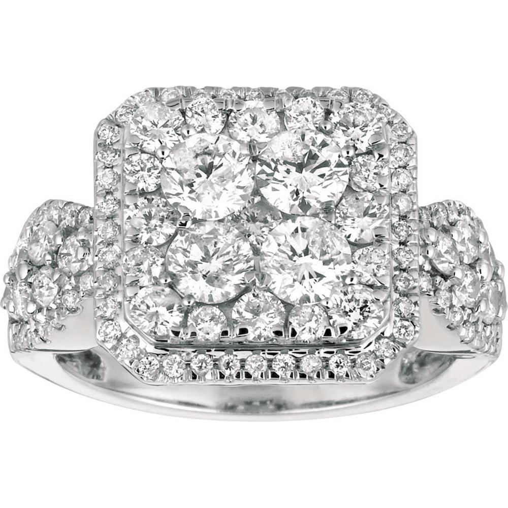 Royal 14K White Gold 2.35 Carat Diamond Ring