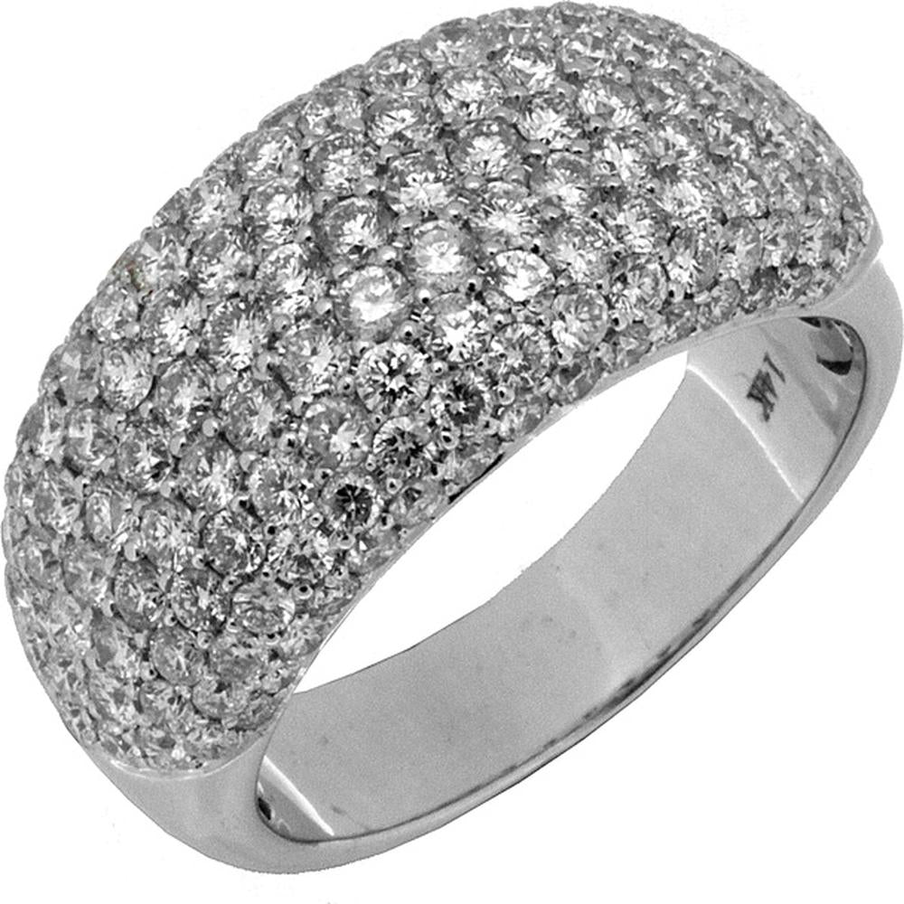 Royal 14K White Gold 2.50 Carat Round Diamond Wedding Ring