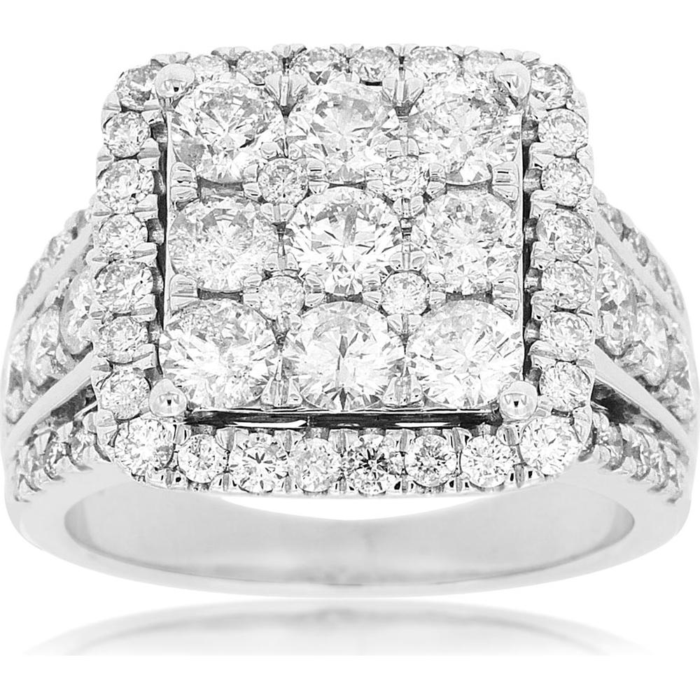 Royal 14K White Gold 3.00 Carat Diamond Ring