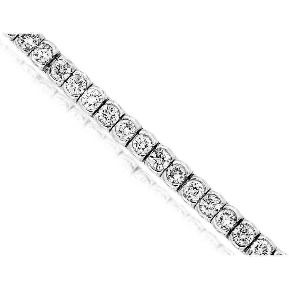 Royal 14K White Gold 4.00 Carat Diamond Bracelet
