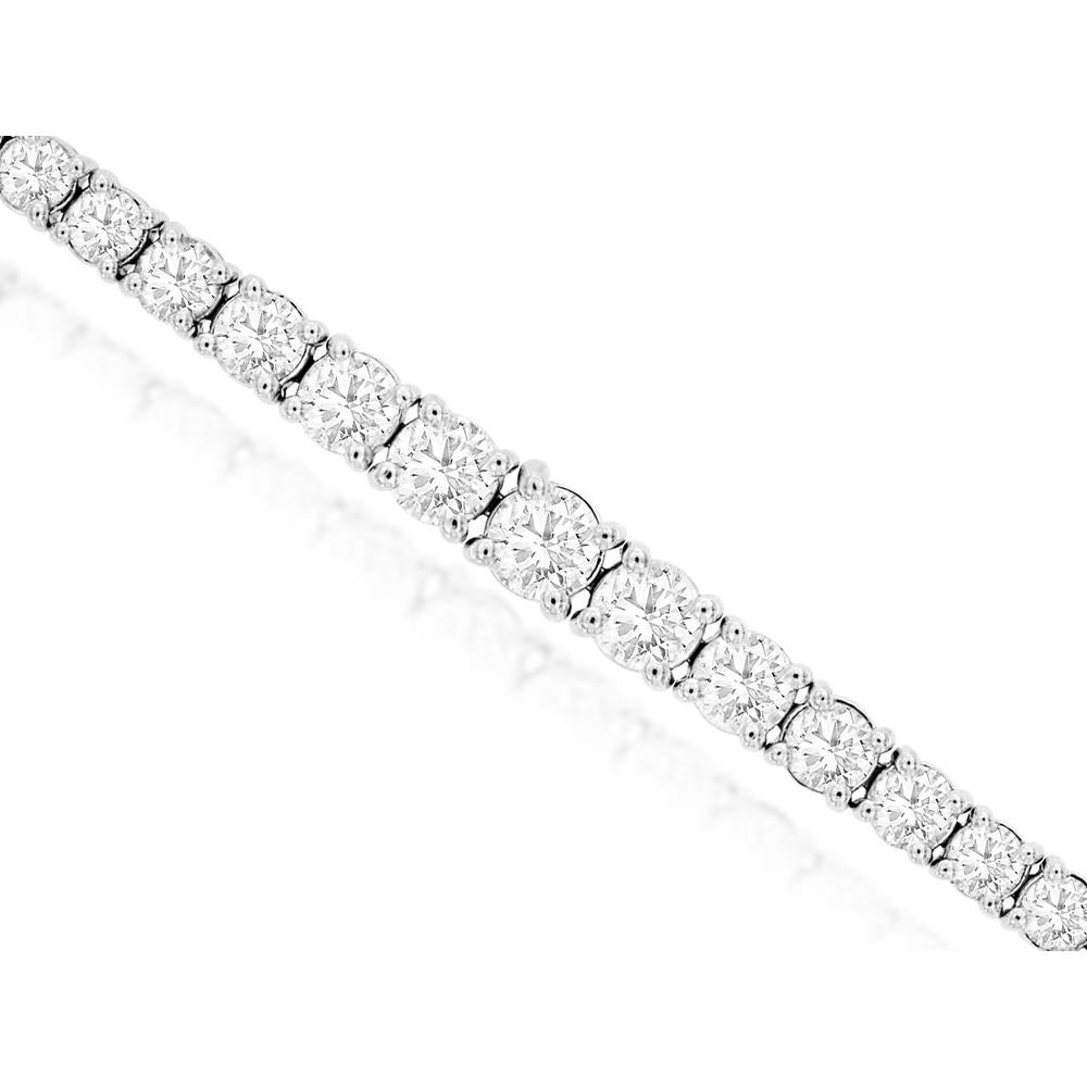 Royal 14K White Gold 4.88 Carat Diamond Bracelet