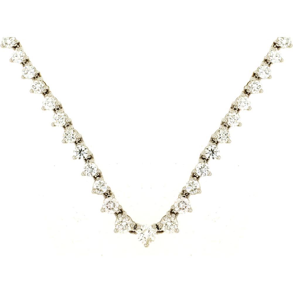 Royal 14K White Gold 5-Carat Diamond Necklace