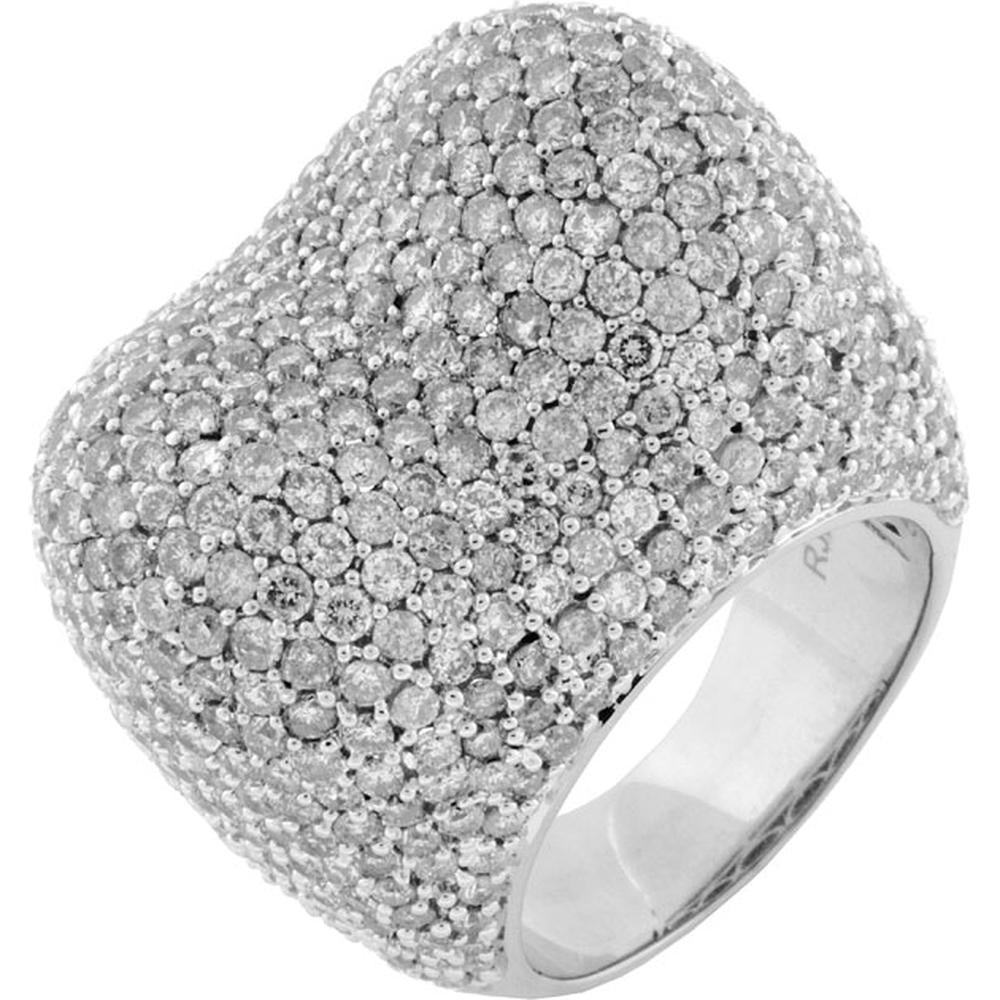 Royal 14K White Gold 7.50 Carat Round Diamond Ring