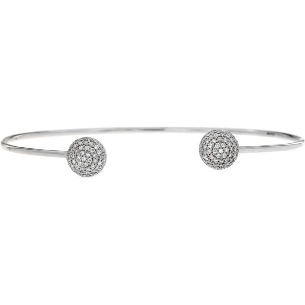 Royal 14K White Gold Diamond Bangle - 0.45 Carat Total Diamond Weight