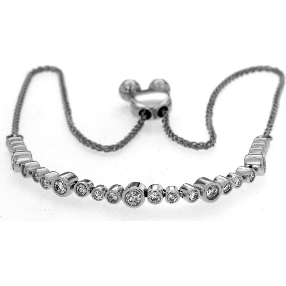 Royal 14K White Gold Diamond Bracelet - 0.50 Carat Total Diamond Weight