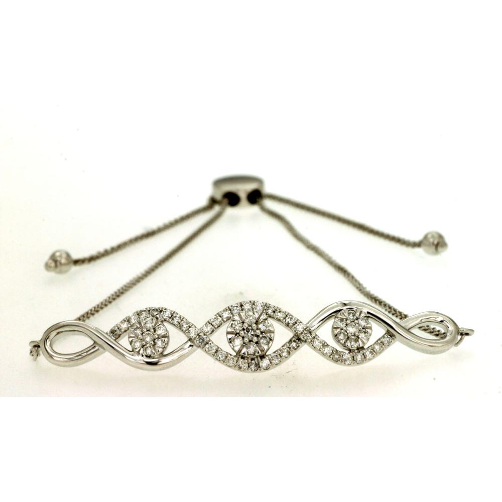 Royal 14K White Gold Diamond Bracelet - 0.50 Carat Total Diamond Weight