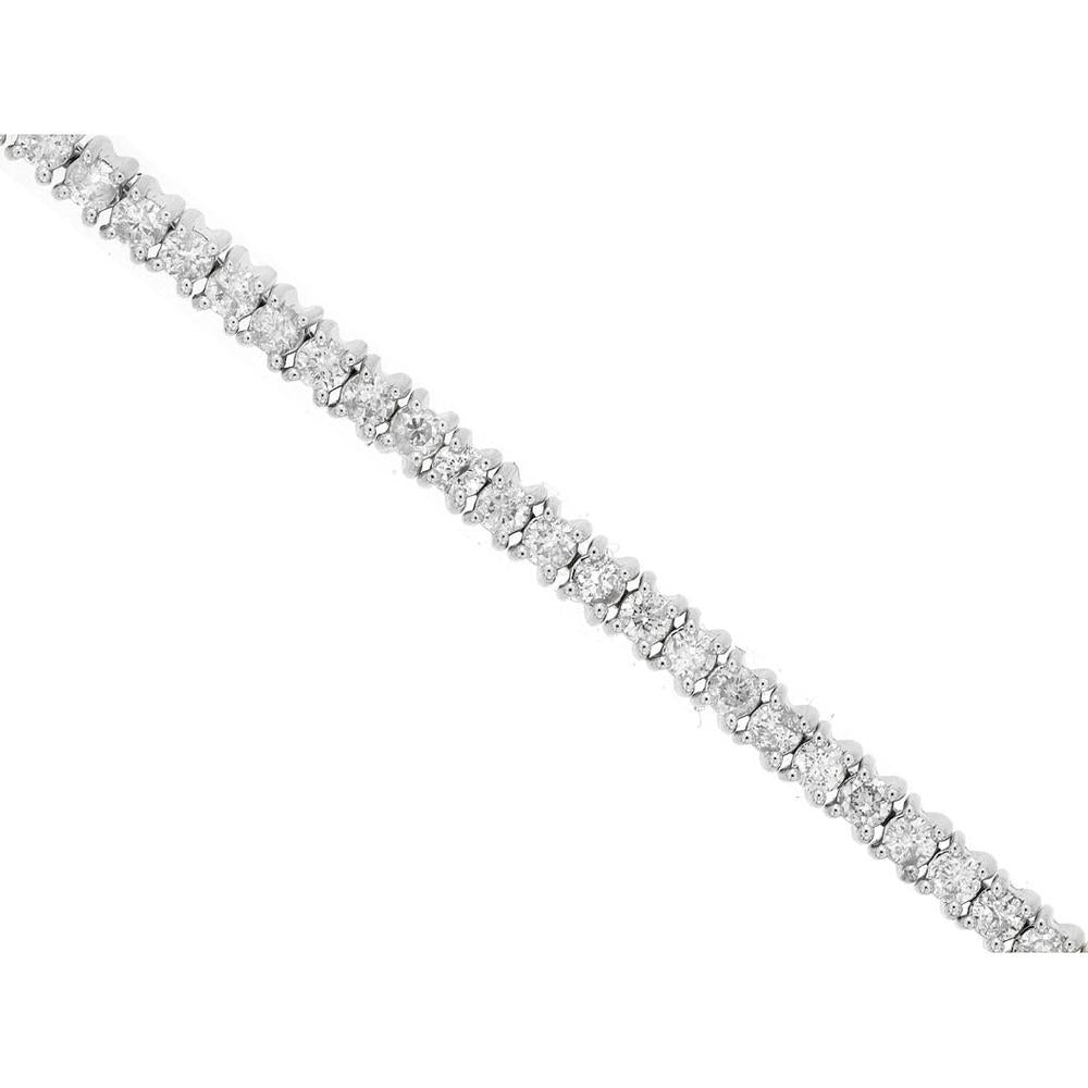 Royal 14K White Gold Diamond Bracelet - 2.00 Carat Total Diamond Weight