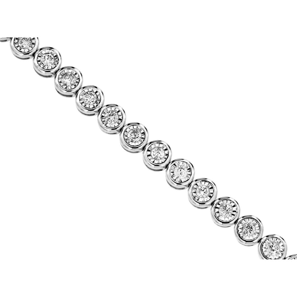 Royal 14K White Gold Diamond Bracelet - 2.00 Carat Total Diamond Weight