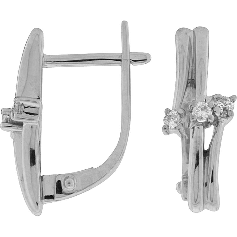 Royal 14K White Gold Diamond Dream Stud Earrings - A Sparkling Symphony of Elegance
