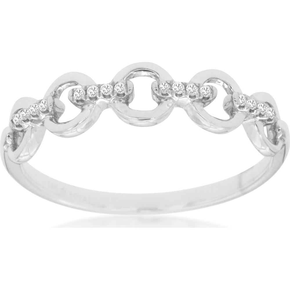 Royal 14K White Gold Diamond Eternity Band - 0.05 Carat Total Diamond Weight