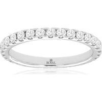 Royal 14K White Gold Diamond Eternity Band - 0.90 Carat Total Diamond Weight